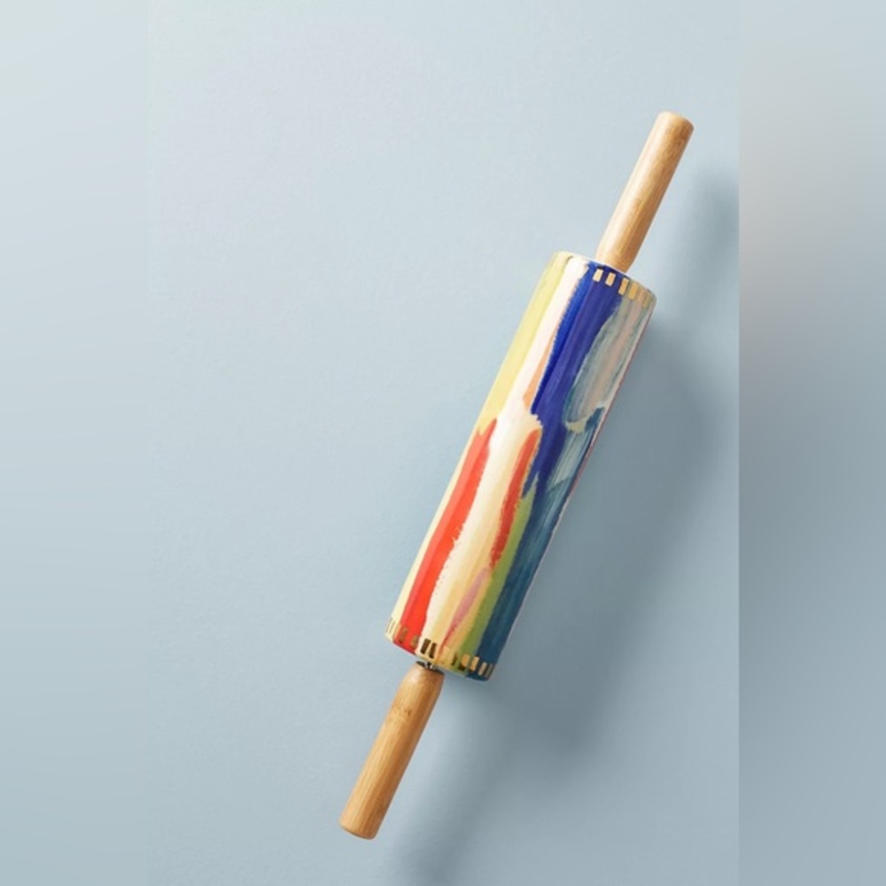 New🌟Anthropologie-Painter's Palette Rolling Pin